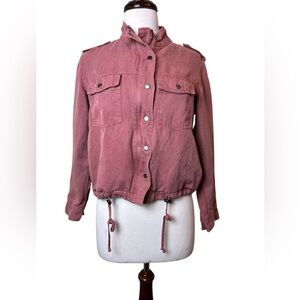 Rails Jacket Size XS Military Utility Collins Brick Full Zip Snap Buttons